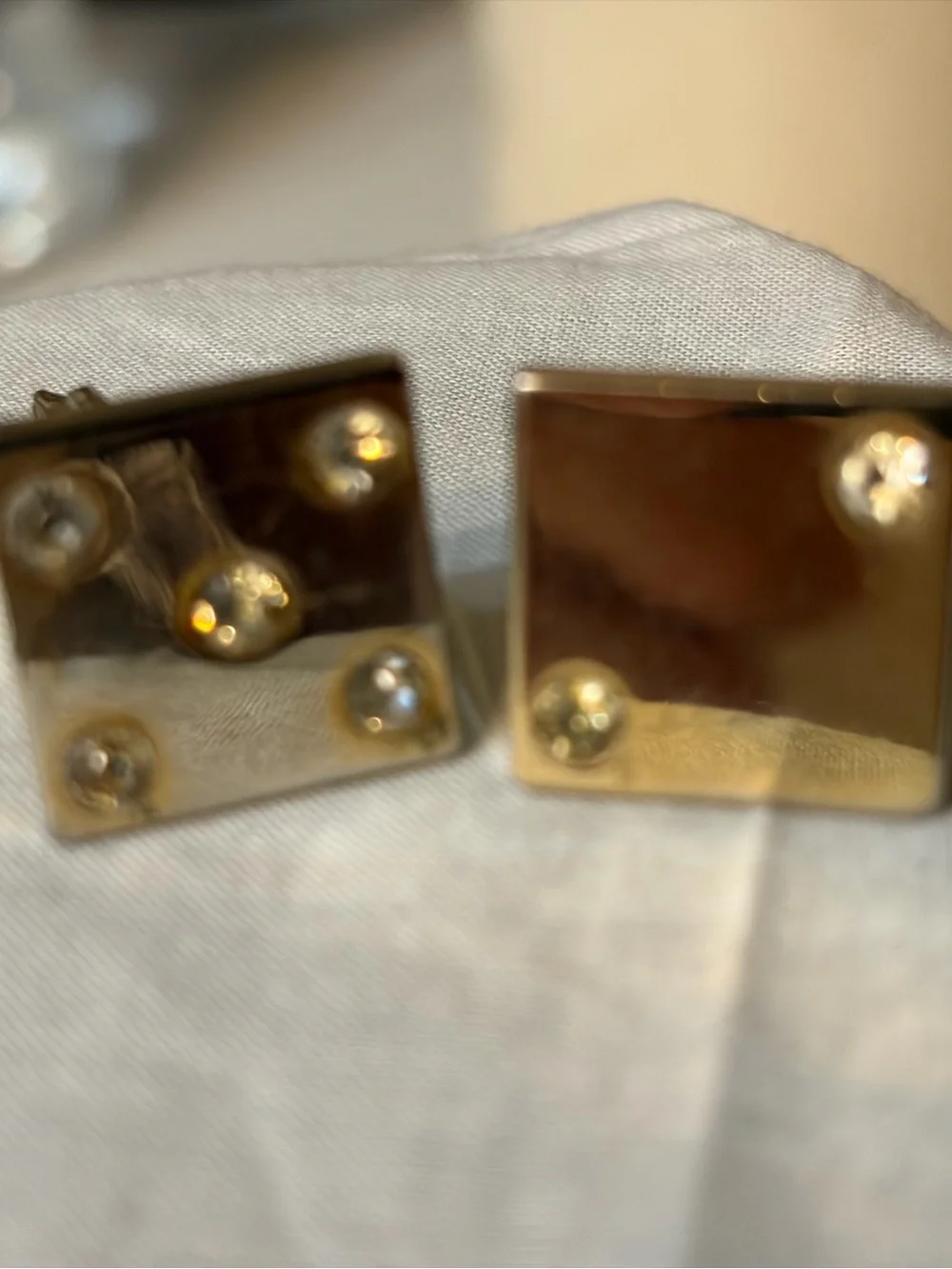 Set of three vintage cuff links